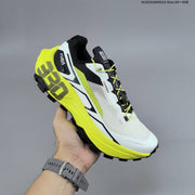 Kailas FUGA EX330 Trail Running Shoes, White and Neon Yellow