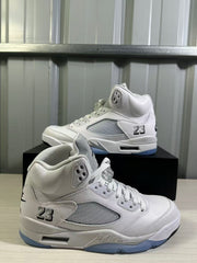 Air Jordan 5 White Silver Sneakers HQ7978-103