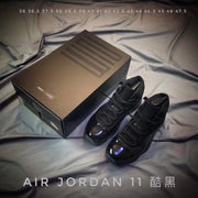Air Jordan 11 Cap and Gown Black High-Top Sneakers