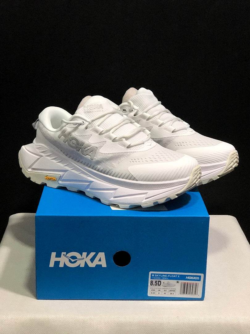 HOKA Skyline Float X White Trail Sneakers