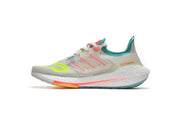 Adidas Ultra Boost 22 GX8015 White Blue Yellow Running Shoes
