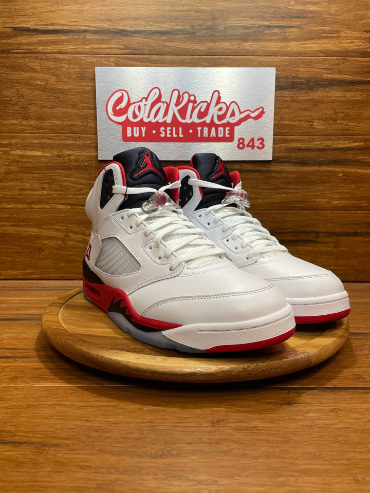Jordan 5 Retro Fire Red Black Tongue (2025)