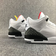 Air Jordan 3 White Cement High-Top Sneakers