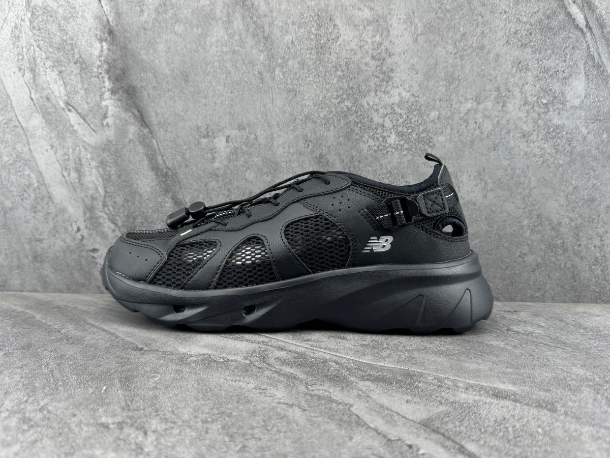 New Balance Black Mesh Sneakers with Chunky Sole