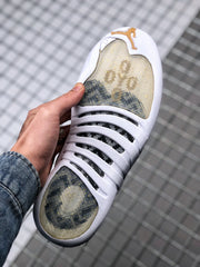 Air Jordan 12 OVO White Gold Sneakers 873864-102