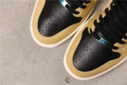 Air Jordan 1 High Premium Black Fossil Pale Ivory Sneakers