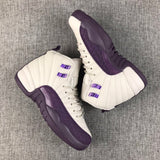 Jordan Air Jordan 12 White Purple Sneakers 510815-001