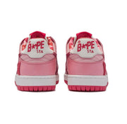 BAPE SK8 STA Sneakers in Pink and Burgundy