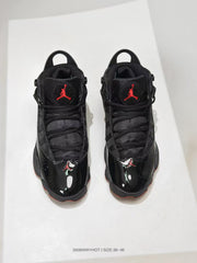 Jordan 6 Rings Black Red High-Top Sneakers