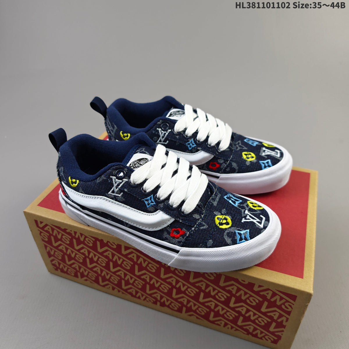 Vans Knu Skool Low-Top Sneakers in Monogram Print