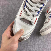 Air Jordan 3 Independence Day White Basketball Sneakers