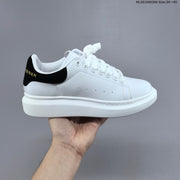 Alexander McQueen Oversized Low-Top Sneakers, White and Black HL281000308