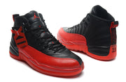 Air Jordan 12 Black and Red High-Top Basketball Sneakers