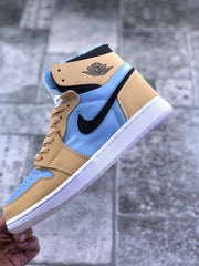 Jordan Air Jordan 1 Zoom CMFT Blue Tan Sneakers CT0979-400