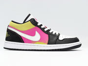 Nike Air Jordan 1 Low Yellow Pink Black Sneakers CW5564-001
