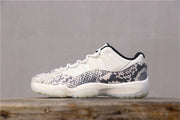 Jordan Air Jordan 11 Retro Low White Black Snakeskin Sneakers