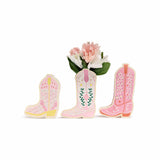 Boot Scoot Blooms Pop-Up Vase Slip Covers (set of 3)