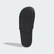 Men's Adidas Adilette Comfort 2.0 Jamaica - Core Black / Pure Ruby / Yellow