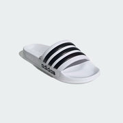Men's Adidas Adilette Shower Slides - White/Black