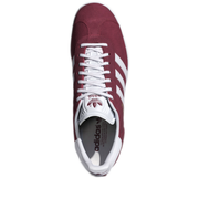 Men's Adidas Gazelle Shoes - Collegiate Burgundy / Cloud White / Gold Metallic