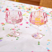 Pretty in Pink Reusable Coupe Glasses (set of 4)
