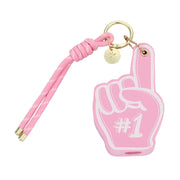 "#1 Fan" Foam Finger Bag Charm