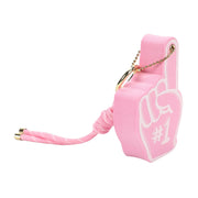 "#1 Fan" Foam Finger Bag Charm