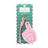 "#1 Fan" Foam Finger Bag Charm
