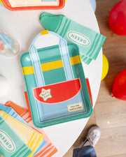 Backpack Shaped Plate Set