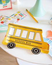 School Bus Shaped Plate
