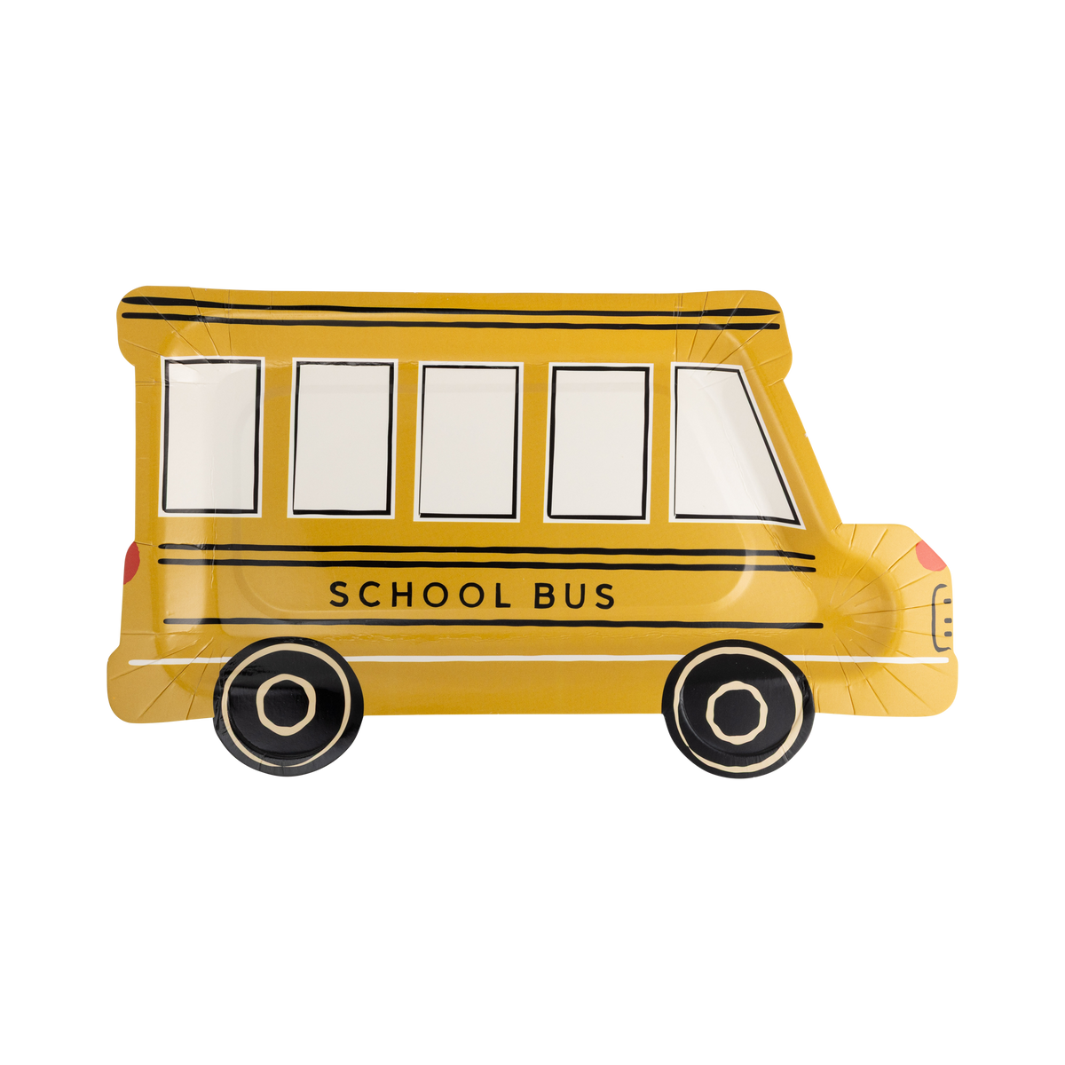School Bus Shaped Plate