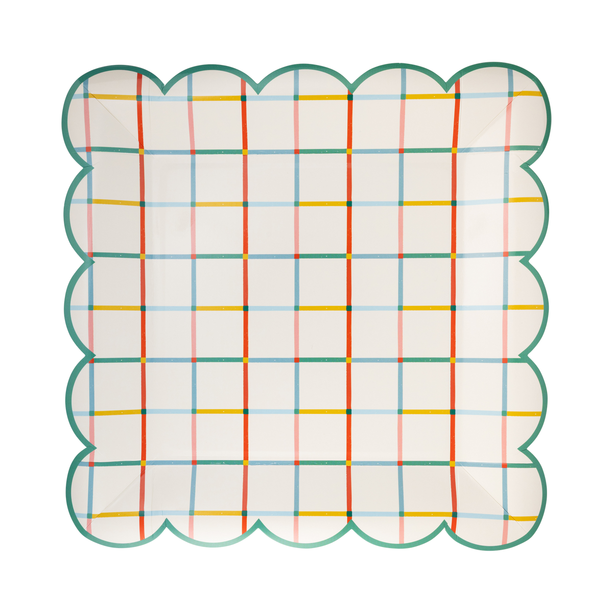 Colorful Grid Plate