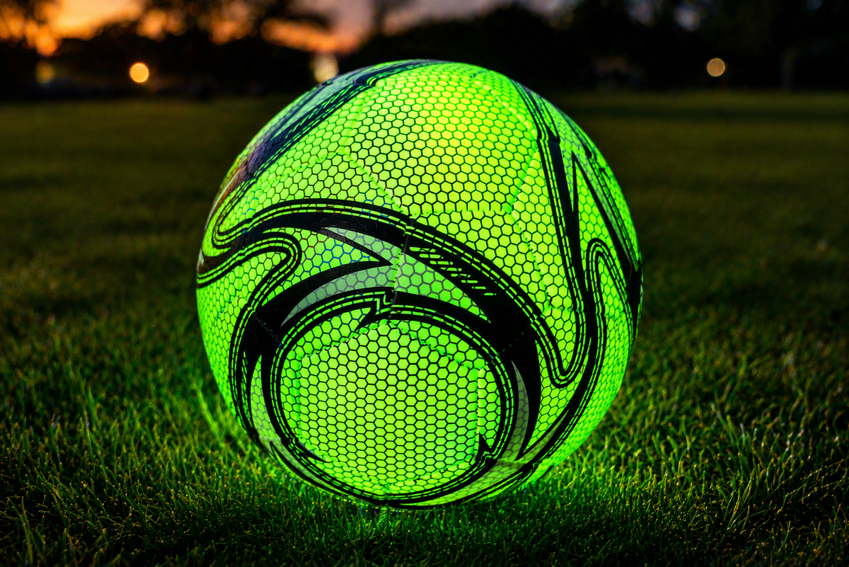 Glow-in-the-Dark Soccer Ball - Match Grade with Pump, Size 5 - Limited Edition, $7.99 Each