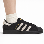Adidas Originals Women's Black Superstar Sneakers, IE6525