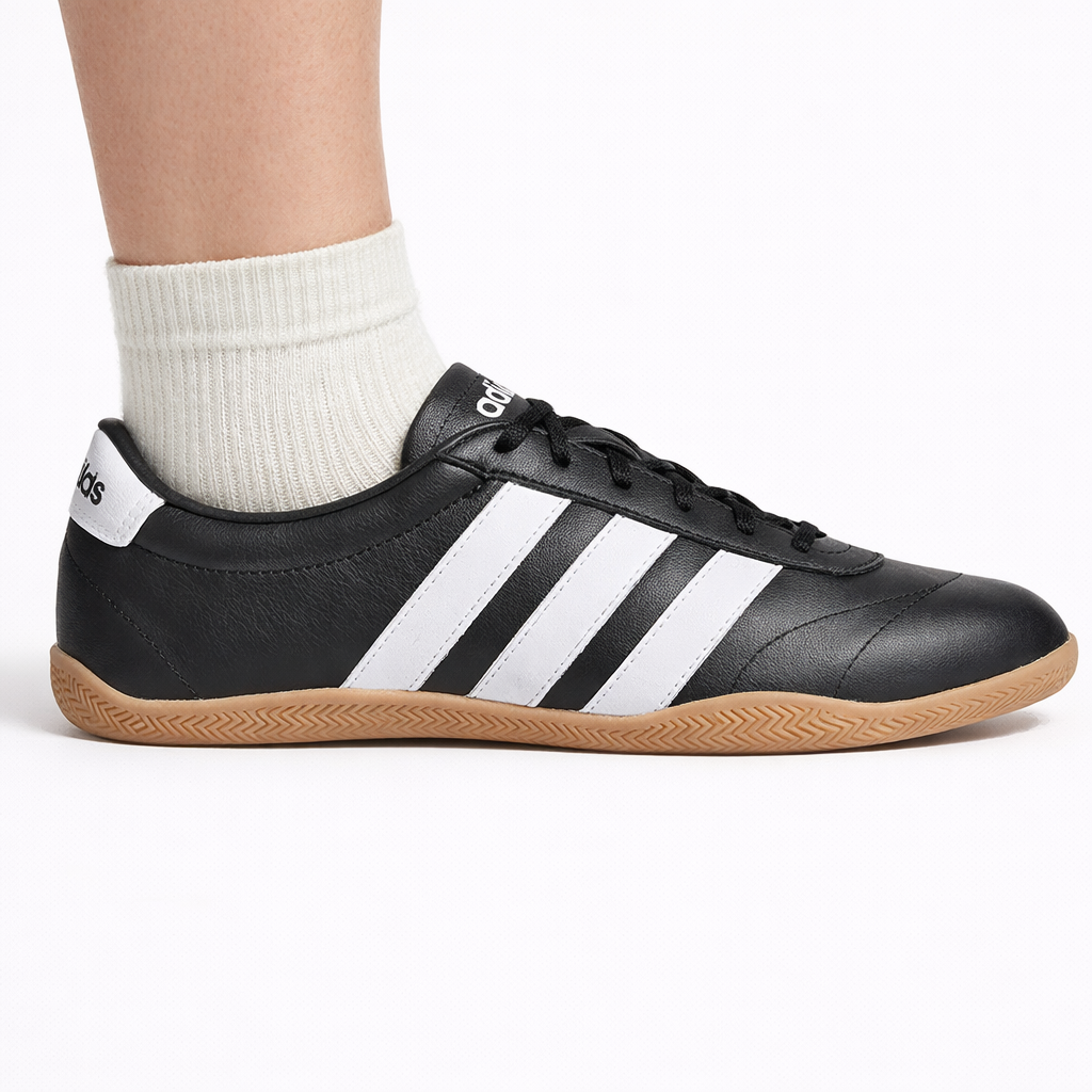 Adidas Women's Black Grand Court Lo Sneakers, JQ9684