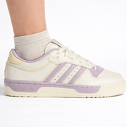 Adidas Originals Women's Cream/Purple Rivalry 86 Low Sneakers, IF4664 (No Box)