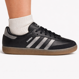 Adidas Originals Kid's Black/Silver Samba OG Sneakers, KK1974