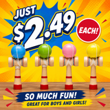 Classic Ball and Cup Game (5 Pack) - 5 Assorted Colors - $2.49 Each
