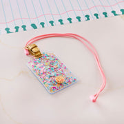 Confetti Filled Lanyard & Luggage Tag