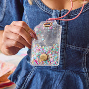 Confetti Filled Lanyard & Luggage Tag