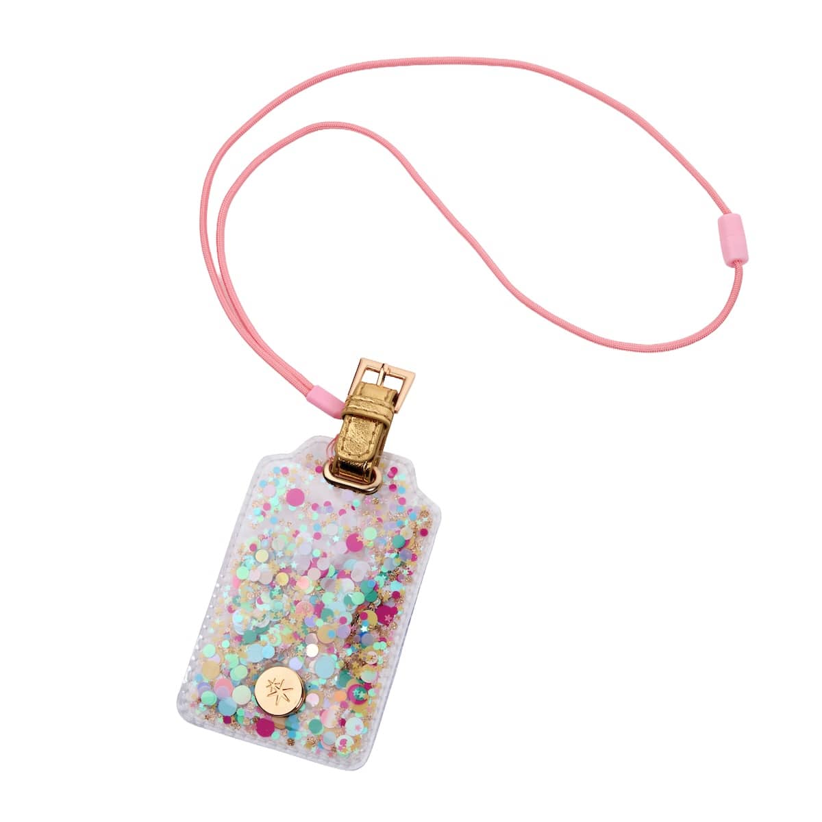 Confetti Filled Lanyard & Luggage Tag