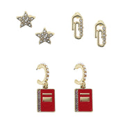 Back to School Icon Earring Set (3 Pack)