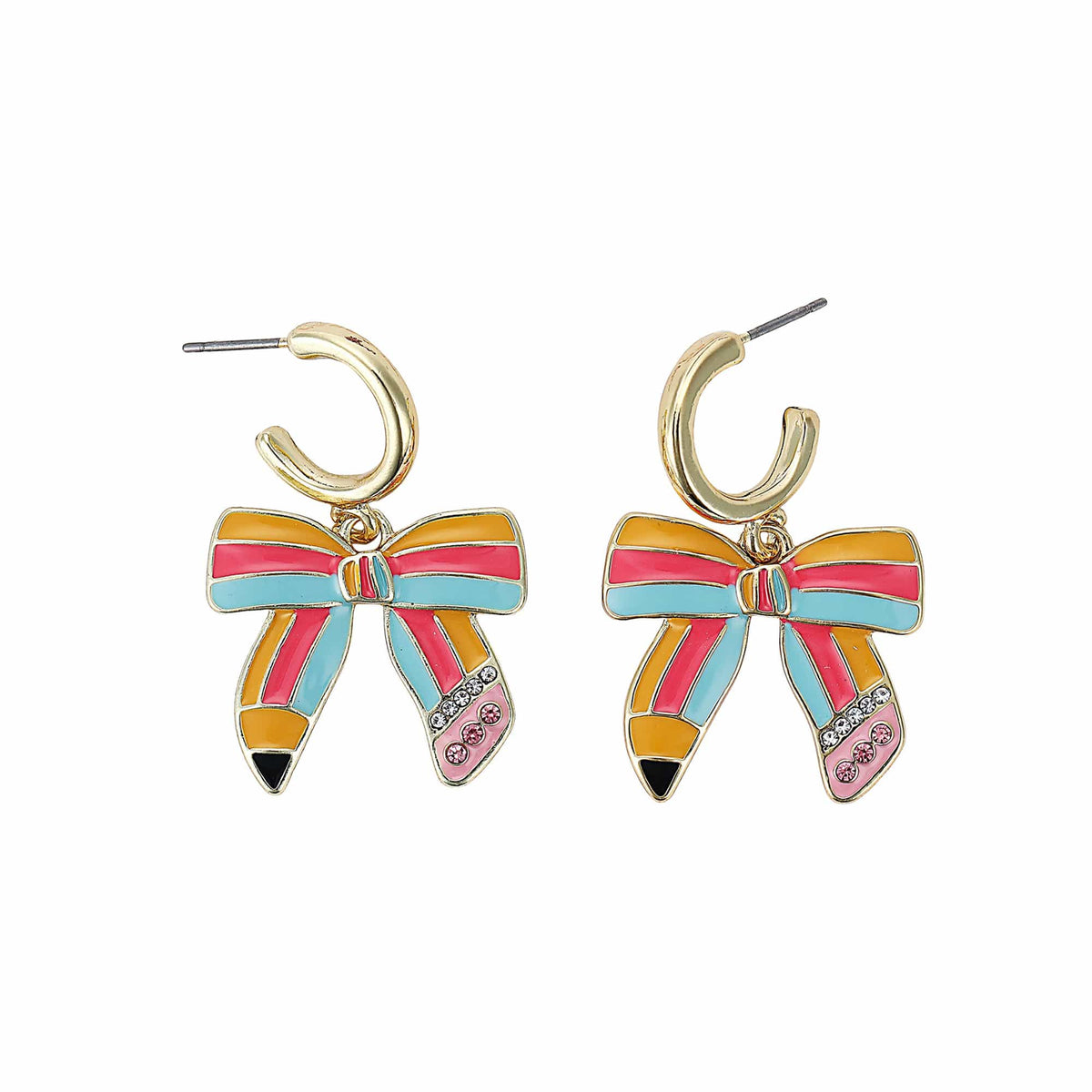Pencil Bow Earrings