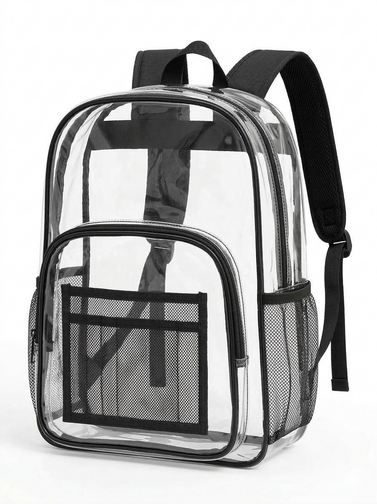 Clear Backpacks 17 Inch – Transparent Bookbags for School, Security, Events – Durable PVC with Reinforced Straps – 24 Pack