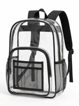 Clear Backpacks 17 Inch – Transparent Bookbags for School, Security, Events – Durable PVC with Reinforced Straps – 24 Pack