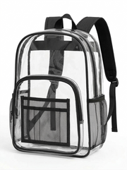 Clear Backpacks 17 Inch – Transparent Bookbags for School, Security, Events – Durable PVC with Reinforced Straps – 24 Pack