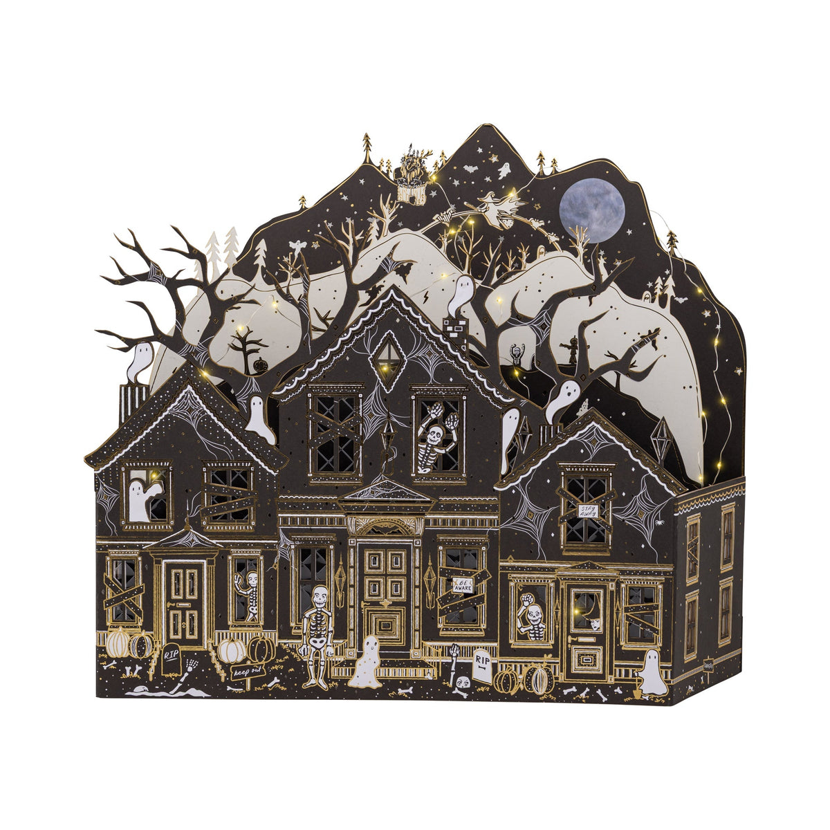 Maren Baxter Haunted Paper House – Light-Up Halloween Decor