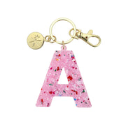Monogram Confetti Letter Bag Charms (A, B, C, J, K, L, M, S)