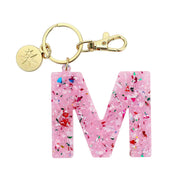 Monogram Confetti Letter Bag Charms (A, B, C, J, K, L, M, S)