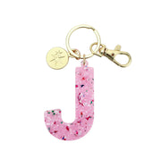 Monogram Confetti Letter Bag Charms (A, B, C, J, K, L, M, S)